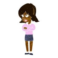 cartoon angry woman N10