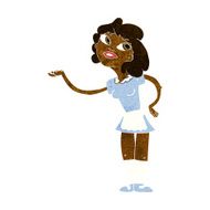 cartoon waitress serving N5