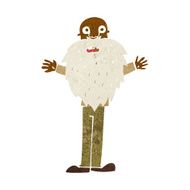 cartoon bearded old man N22