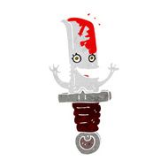 crazy cartoon knife character N5