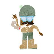 cartoon man smoking pot N6