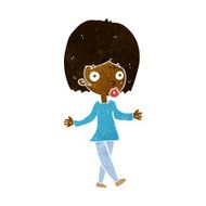 cartoon confused woman N73