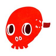 cartoon skull mask N12