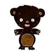 cartoon black bear N21