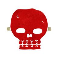 cartoon spooky skull mask N11