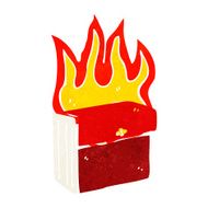 cartoon burning business files N3