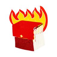 cartoon burning business files N4