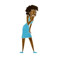 Cartoon Woman Laughing N8