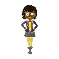 cartoon girl in jacket N5