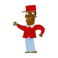 cartoon man punching air N5