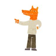 cartoon pointing fox man N2