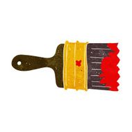 cartoon messy paint brush N3