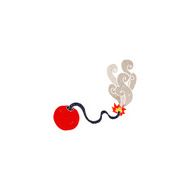 cartoon burning bomb N13