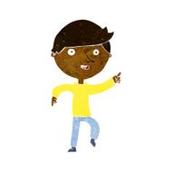 cartoon happy pointing N6