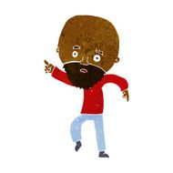 cartoon worried old man pointing N6
