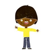 cartoon happy boy N140