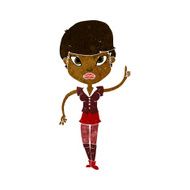 cartoon woman with idea N145
