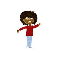 cartoon woman asking question N71