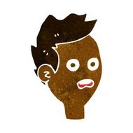 cartoon shocked man N77