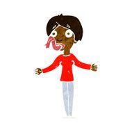 cartoon woman telling lies N5
