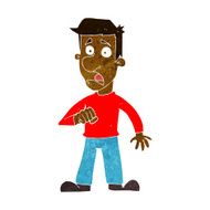 cartoon shocked man N79