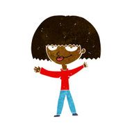 cartoon smug woman N10