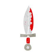cartoon bloody sword N15