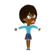 cartoon annoyed girl N14
