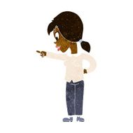 cartoon enthusiastic woman pointing N6