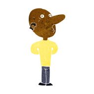 cartoon balding man N12