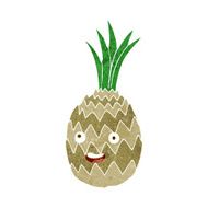 cartoon happy pineapple N2