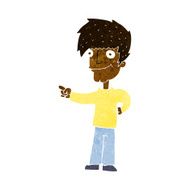 Cartoon Man Pointing N123