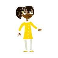 cartoon worried girl N5
