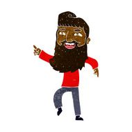 cartoon man with beard laughing and pointing N6