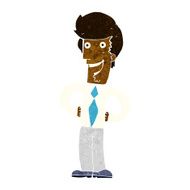 cartoon happy man N274