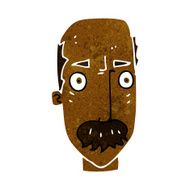 cartoon annoyed old man N36