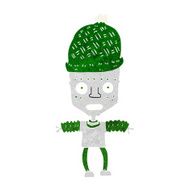 cartoon robot wearing hat N2