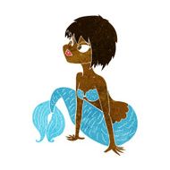 cartoon pretty mermaid N21