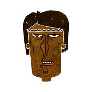 cartoon angry face N15