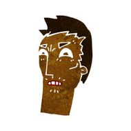 cartoon angry face N16