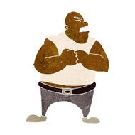 cartoon violent man N12