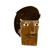 cartoon man narrowing eyes N20