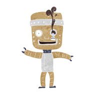 cartoon funny old robot N6