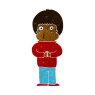 cartoon shy boy N13