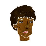 cartoon worried man N58