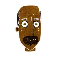 Cartoon Man With Mustache N63