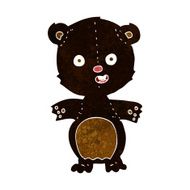 cute black bear cartoon N3