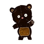 cute black bear cartoon N4