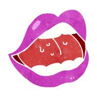 cartoon pink mouth N2