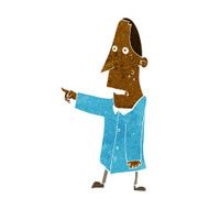 cartoon ugly man pointing N6